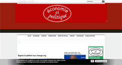 Desktop Screenshot of economie-politique.org