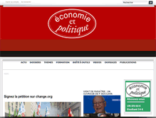 Tablet Screenshot of economie-politique.org